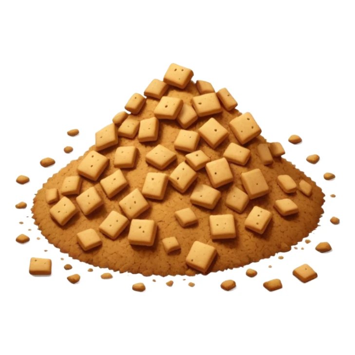 No así no tipo migajas pocas tiradas en el suelo  sticker