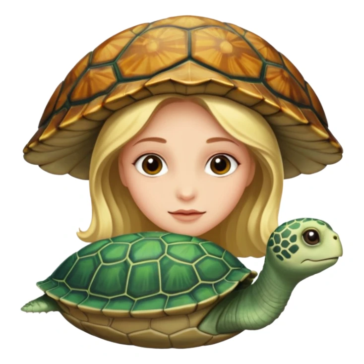 There is a turtle part inside the clam. Madeleine sticker