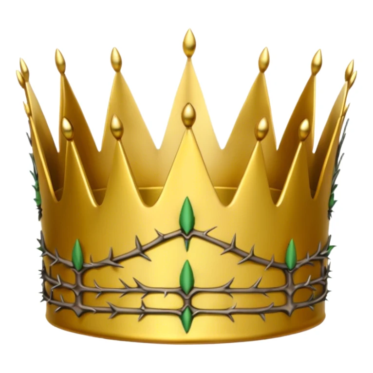 harlf crown of thorns and half king crown sticker