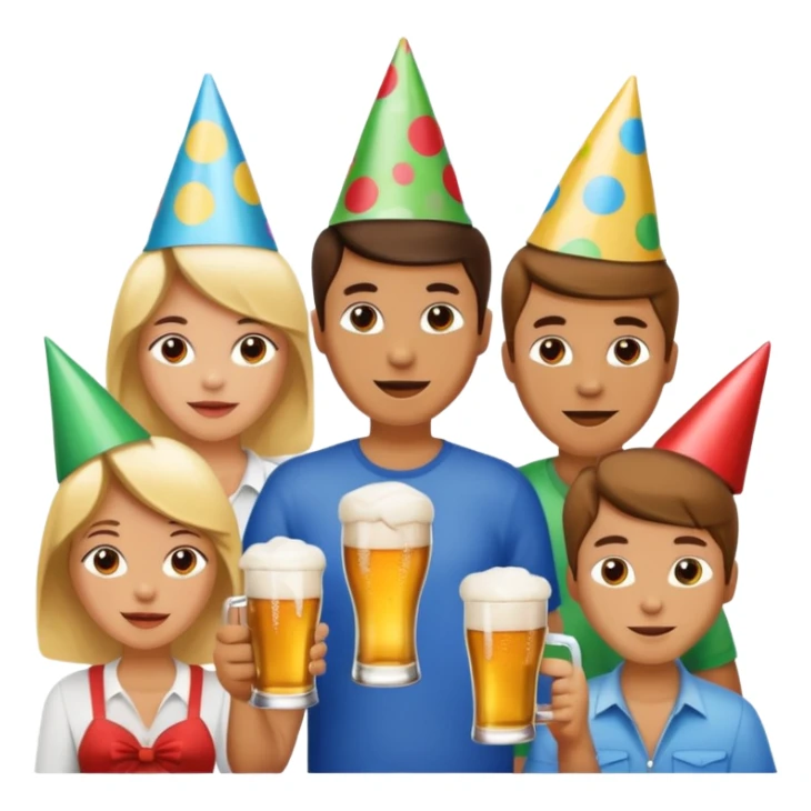 bola de discoteca bebiendo cerveza con amigos sticker