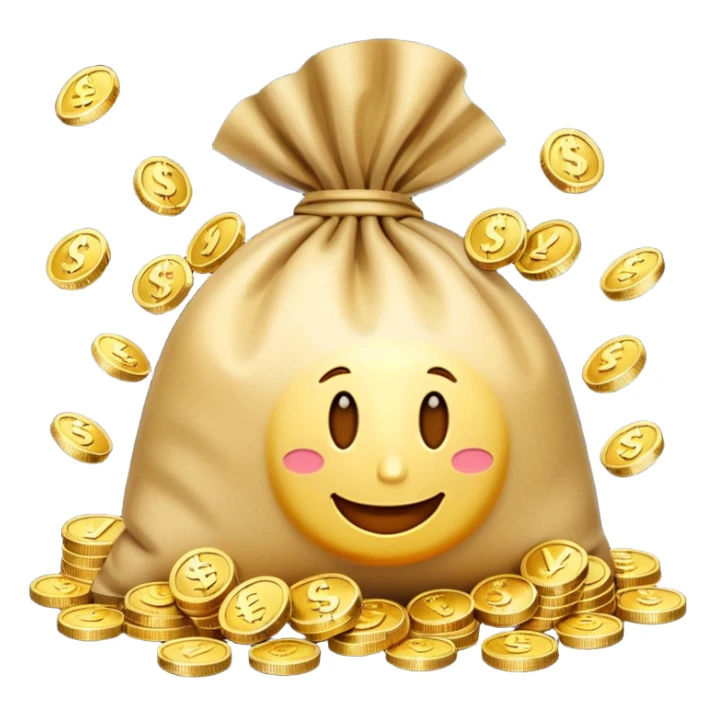 Money Bag / Coins / Dollar	Balance, Total Assets

Modern EMojis sticker