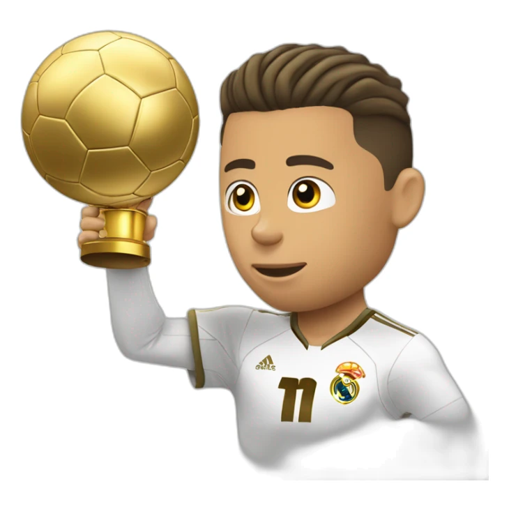 Ronaldo qui montre un ballon d’or sticker