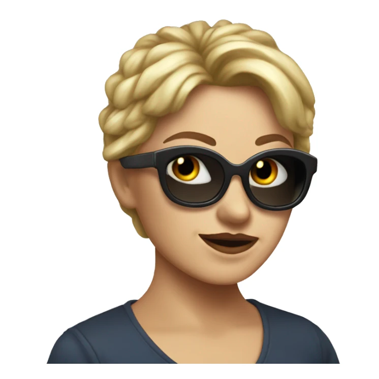 Wicked-mary-with-sunglases-with-halo sticker