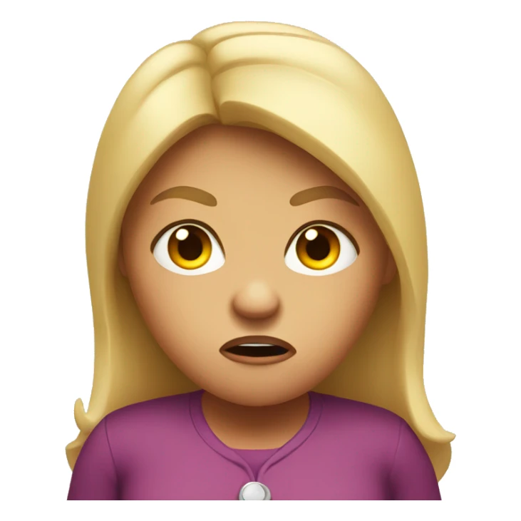 angry big girl sticker