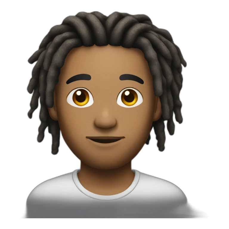 Guy with dreads on top and the sides is a fade sticker