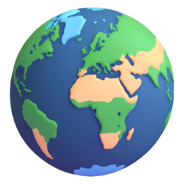 A single green leaf resting gently on the surface of the Earth, as seen from space. The planet is round with visible continents and clouds, and the leaf appears calm and symbolic. sticker