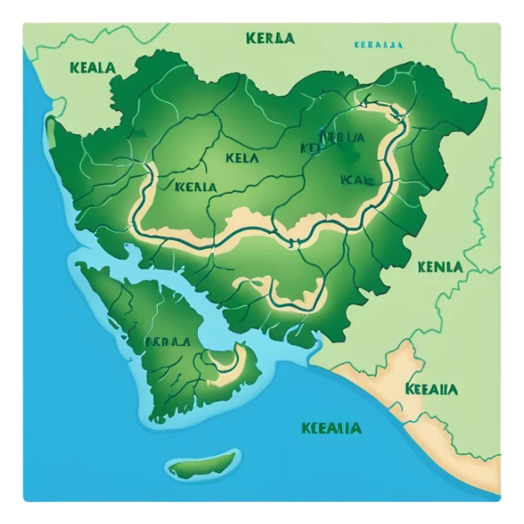 Create a emoji of kerala from Indian map sticker