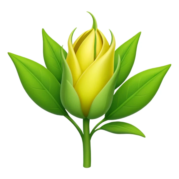 a Flower bud on a new growing plant  sticker