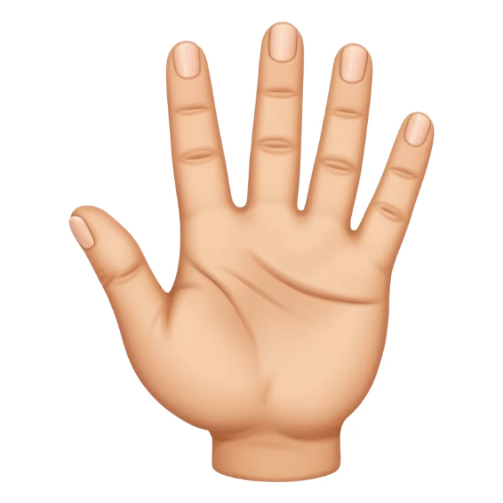 Kepalan tangan dengan 4 jari menutupi jempol  sticker