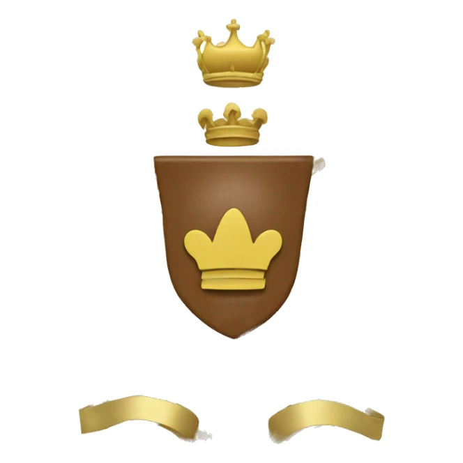 Coat of arms with leafs  sticker