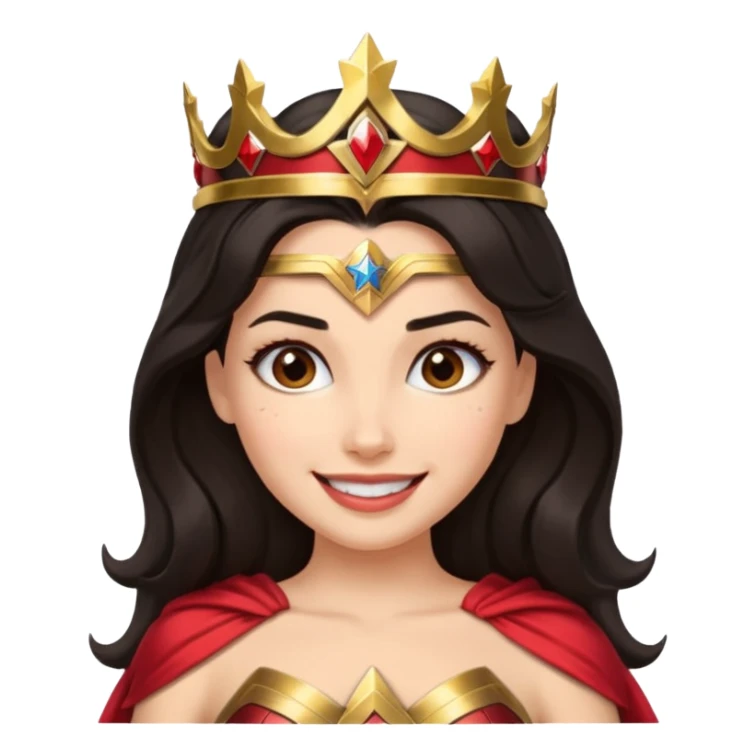 Haz un emote de una mujer maravilla sticker