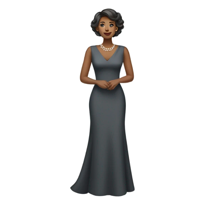 Woman wearing a perfect dress sticker