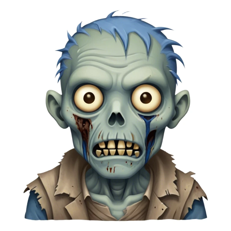 Cinematic Realistic WoW undead friendly zombie Portrait, depicted with decayed yet noble features, his weathered, pallid skin etched with ghostly blue veins and ancient scars. Clad in modest, tattered attire in muted browns and greys that remain consistently rugged, his hollow eyes burn with determined defiance. Rendered with lifelike texture and dramatic natural lighting, high shine, noble and resilient, capturing the stoic spirit of an undead veteran of Azeroth. sticker