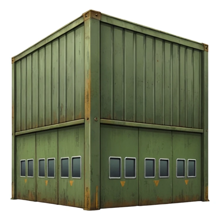 military green warehouse sticker