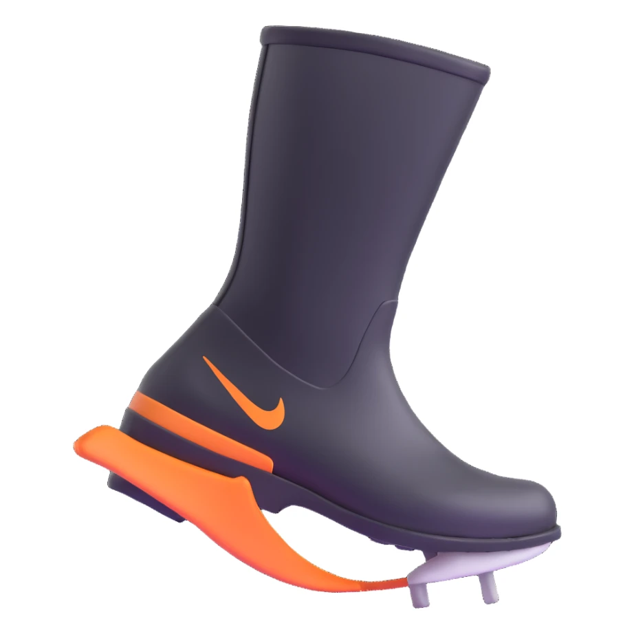 boot with swoosh showing kicking action sticker