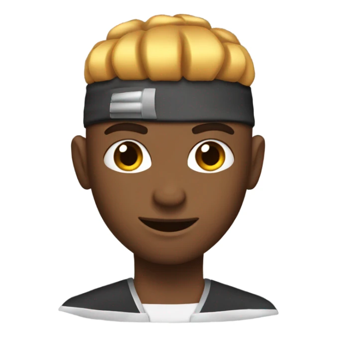 Ninja getting a low taper fade haircut sticker