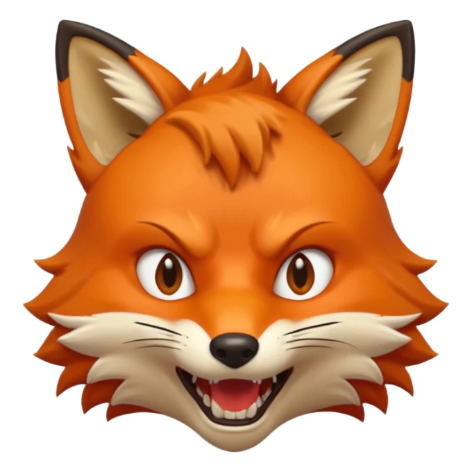 lisek który jest wściekły  sticker