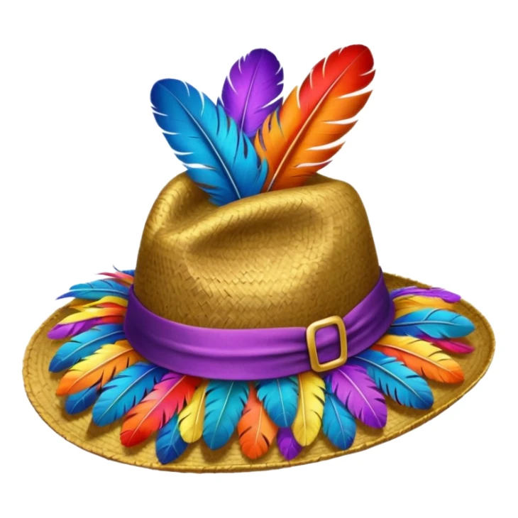  Clown feathered hat just give me feathered hat  sticker