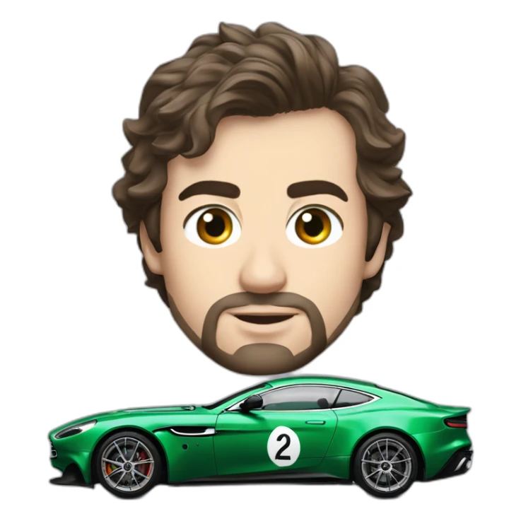 fernando alonso f1 green aston martin sticker