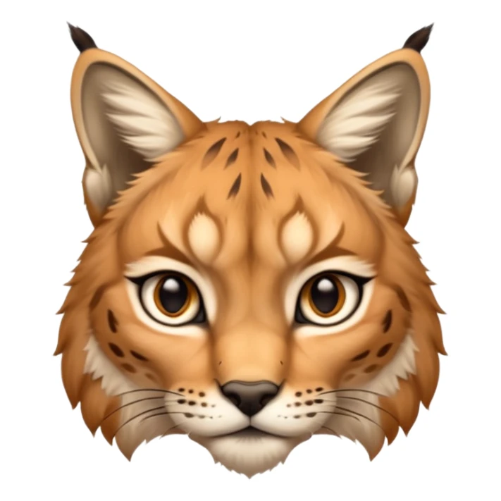 A high-resolution photo-realistic digital illustration of a majestic lynx, chest upward A high-resolution, photo-realistic digital illustration of a majestic young Eurasian lynx, shown from the shoulder upwards with markings sticker