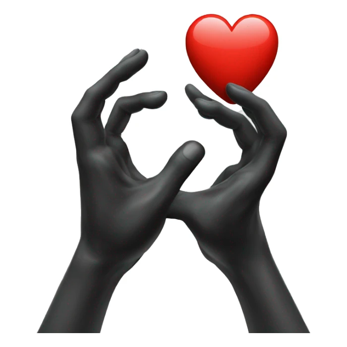 steve jobs heart love hand sticker