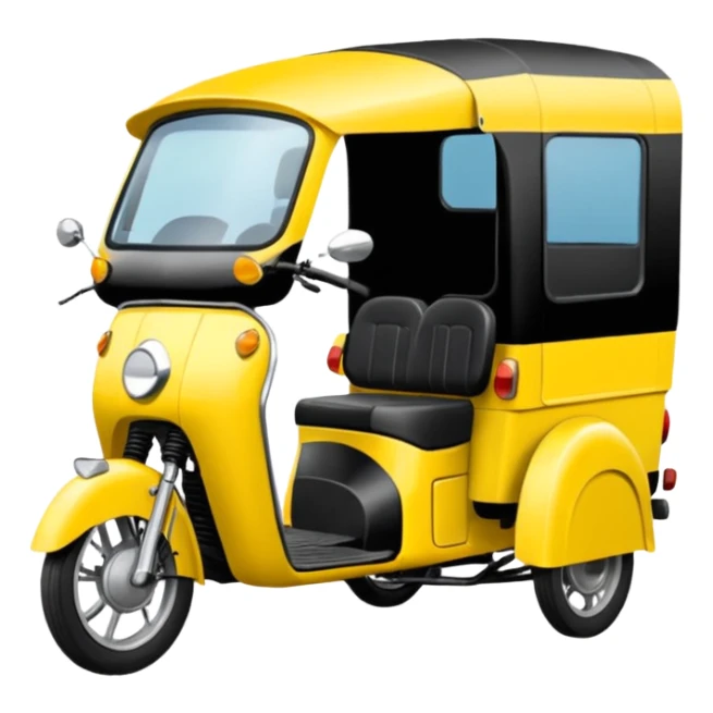 generate an ios genmoji of an indian auto sticker
