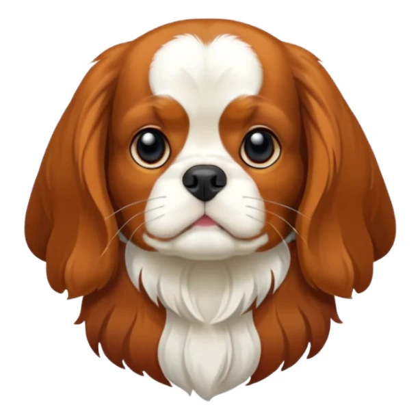 bana şaşkın suratlı yavru king charles köpek yüzü yarat sticker