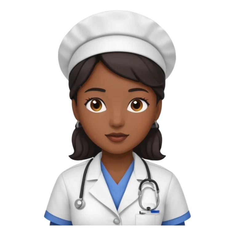 young black woman nurse sticker