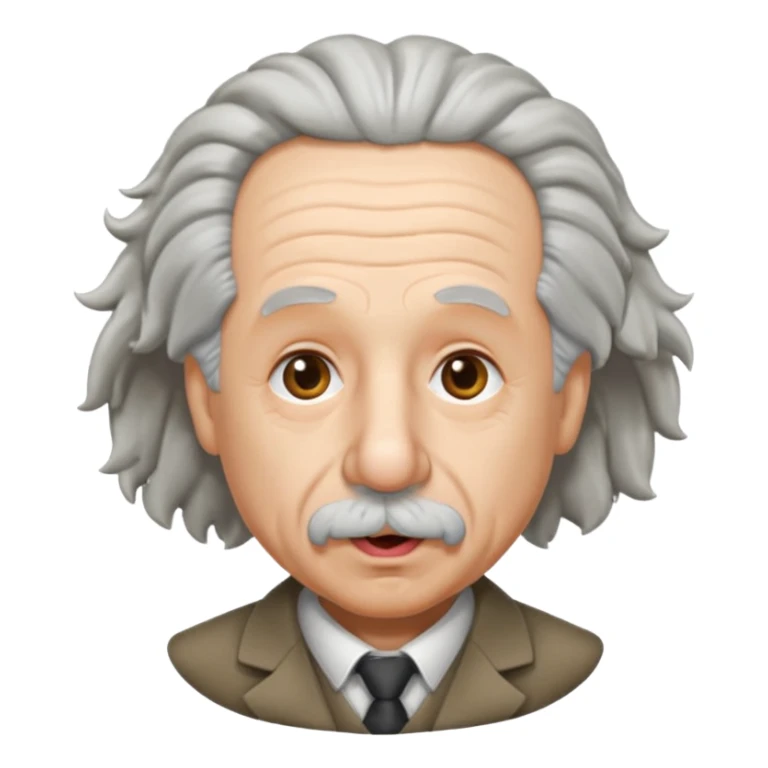 Einstein stick out your tongue, half body sticker