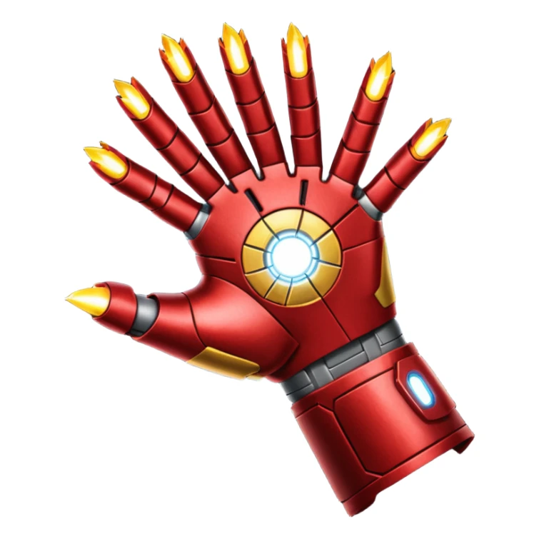 gant de iron man claquement des doigt sticker