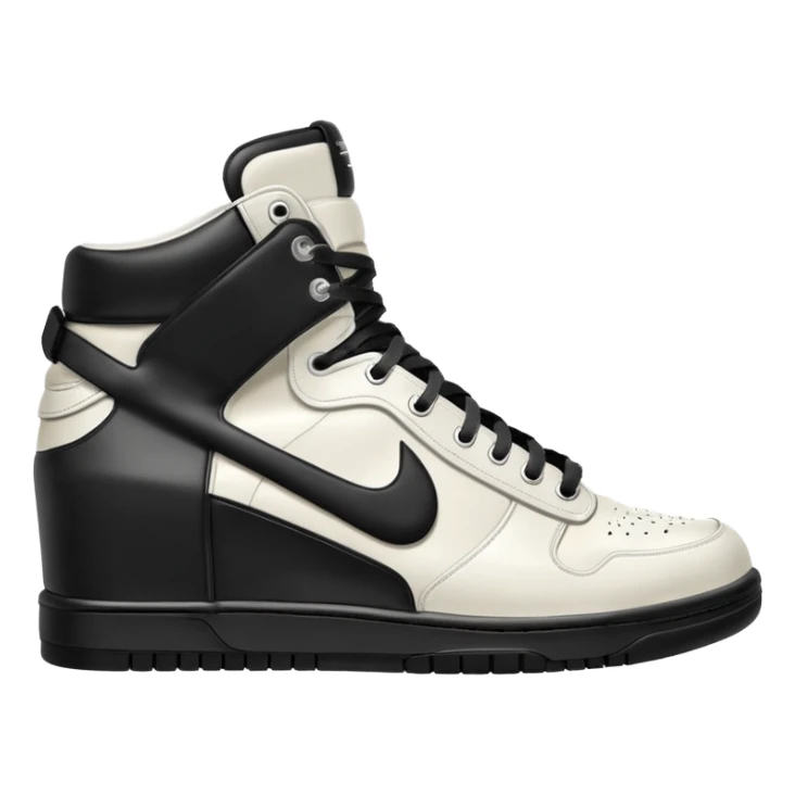 rick owens milk dunk all white, no black sticker