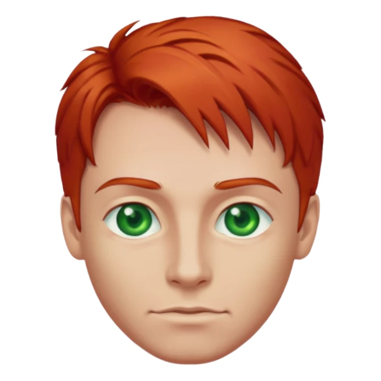 Fisher red hair man sticker