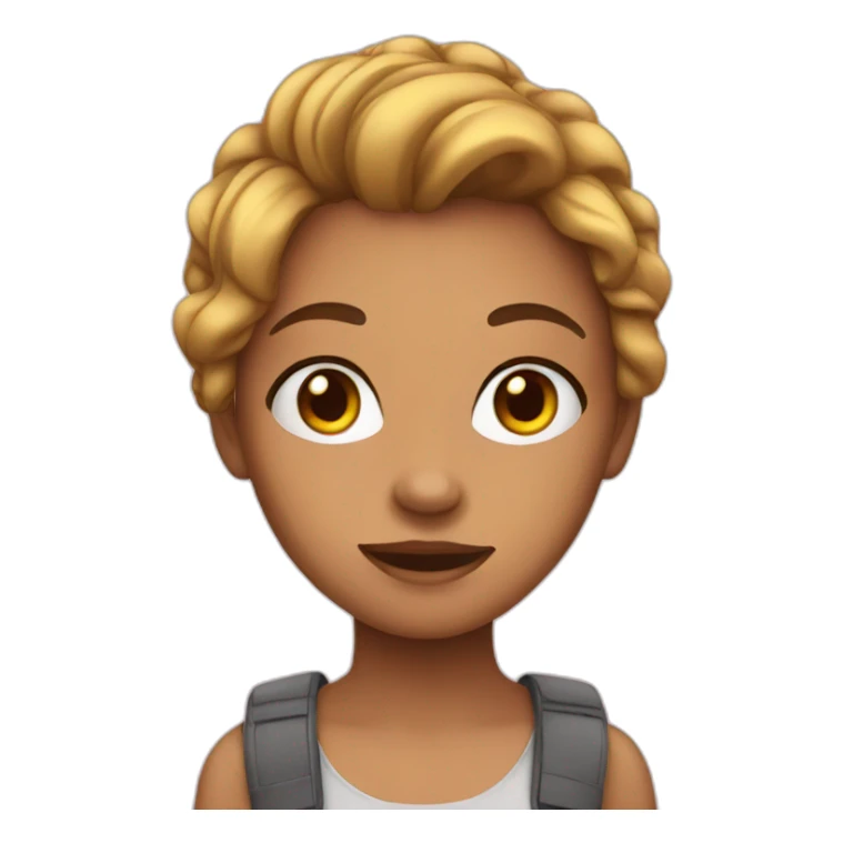 Teenager girl sticker