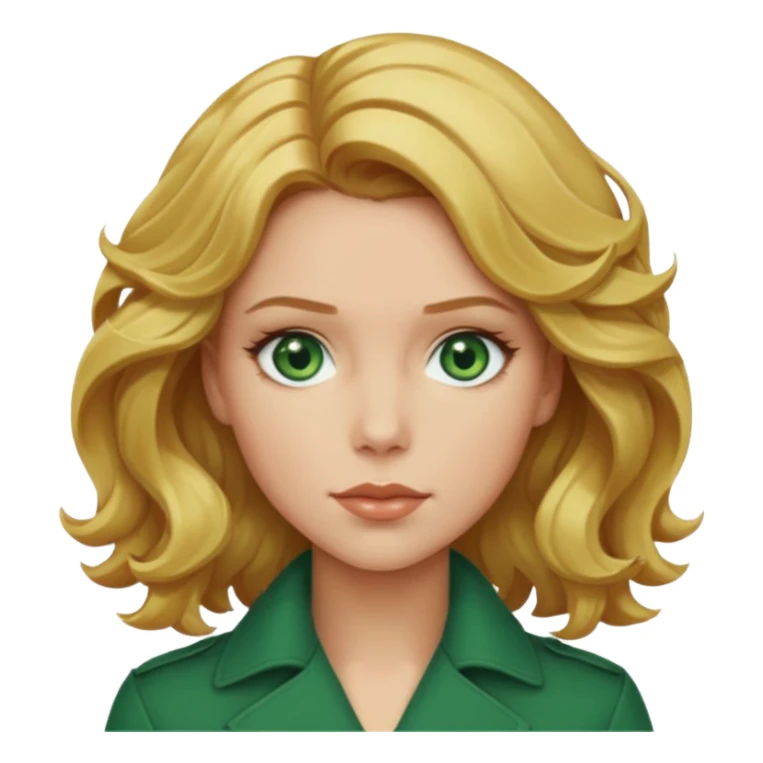 natasha romanoff with blond wavy hair sticker