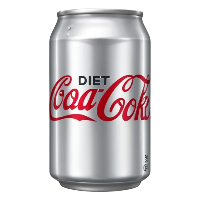 Diet coke can empji small sticker