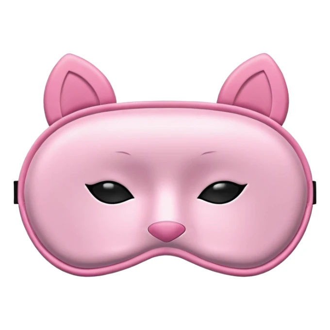 pink sleep mask with zzz sticker
