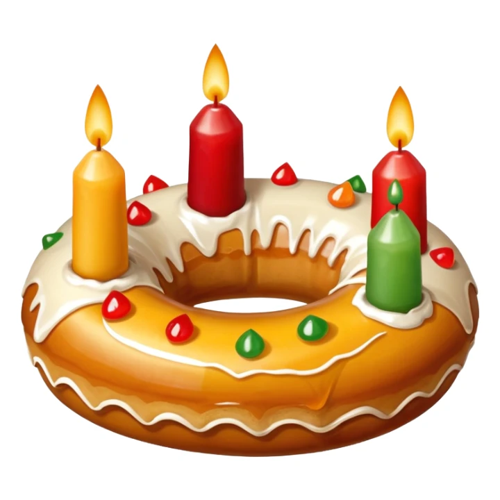 roscon de reyes DE ESPAÑA pero sin velas, sticker