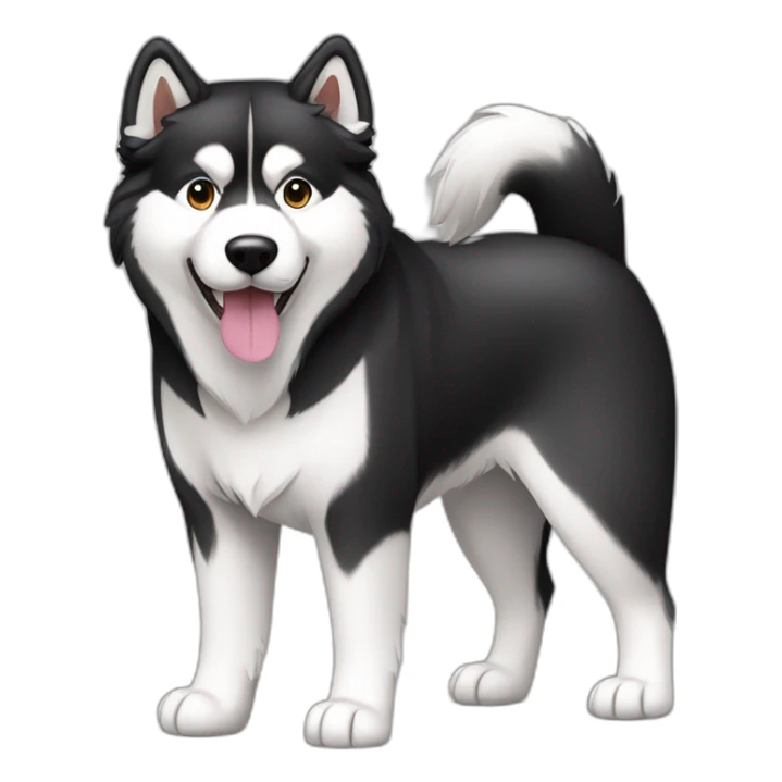 Dog alaskan malamute full-body sticker