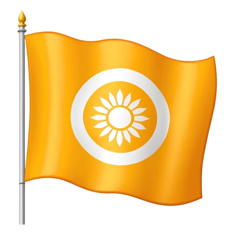 flag yellow white yellow hindi symbol sticker