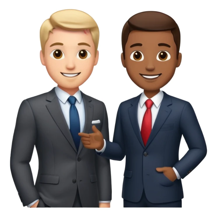 business client meeting with professional sticker