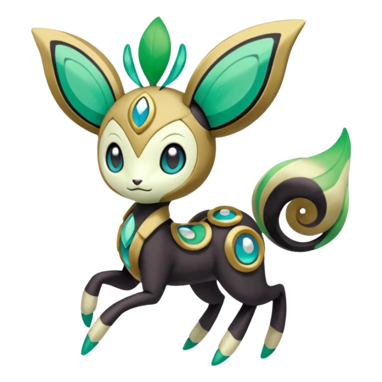 Meloetta-Floragato-Pokémon-Fakémon-fusion-hybrid-creature sticker