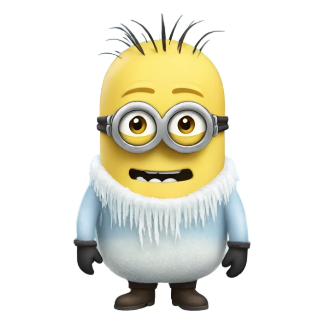 frozen minion sticker