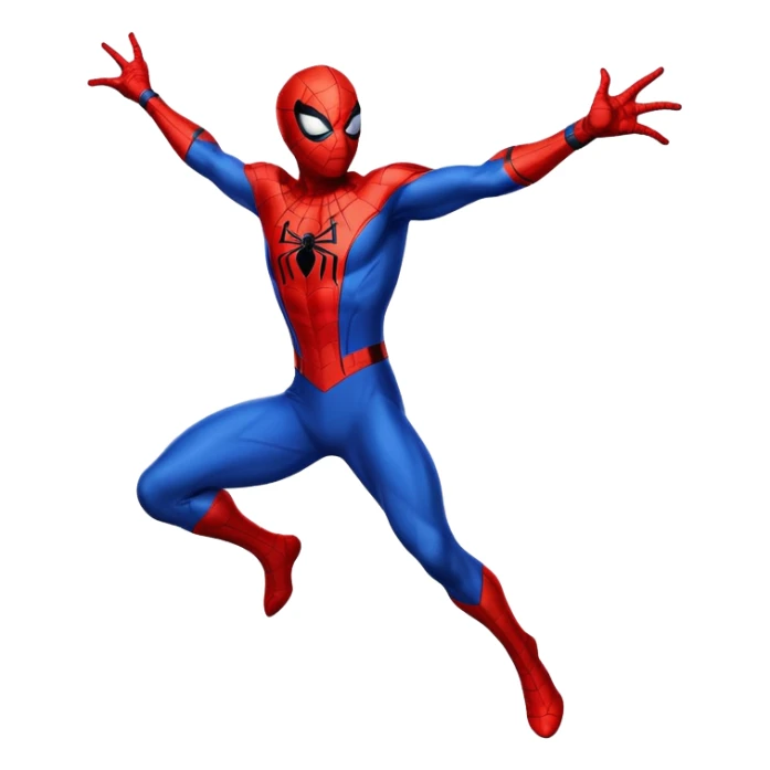 Spider-Man superhero in classic red and blue costume sticker