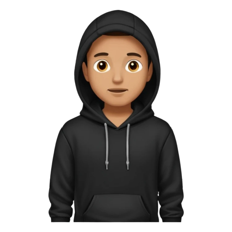 guy standing in a hodie and talking, full body sticker