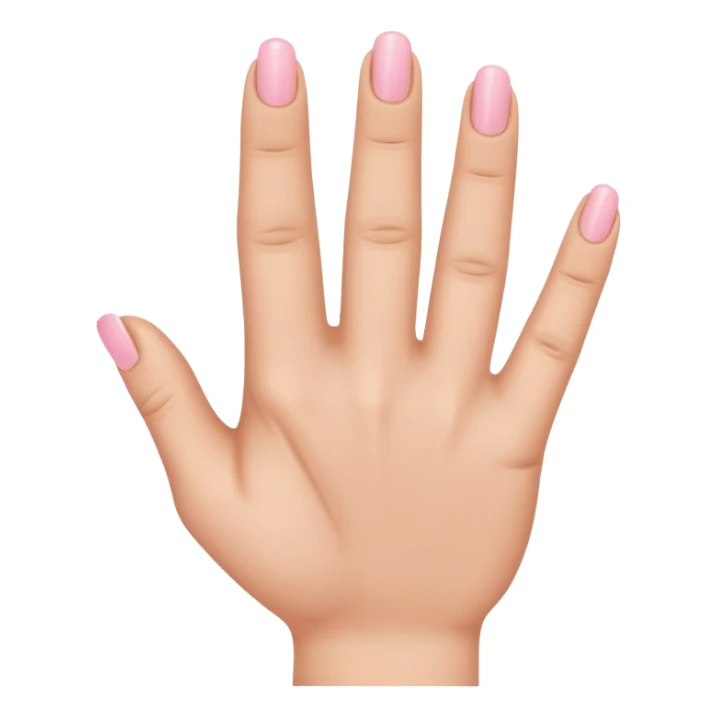 Pinky finger and ring finger down the other fingers up sticker
