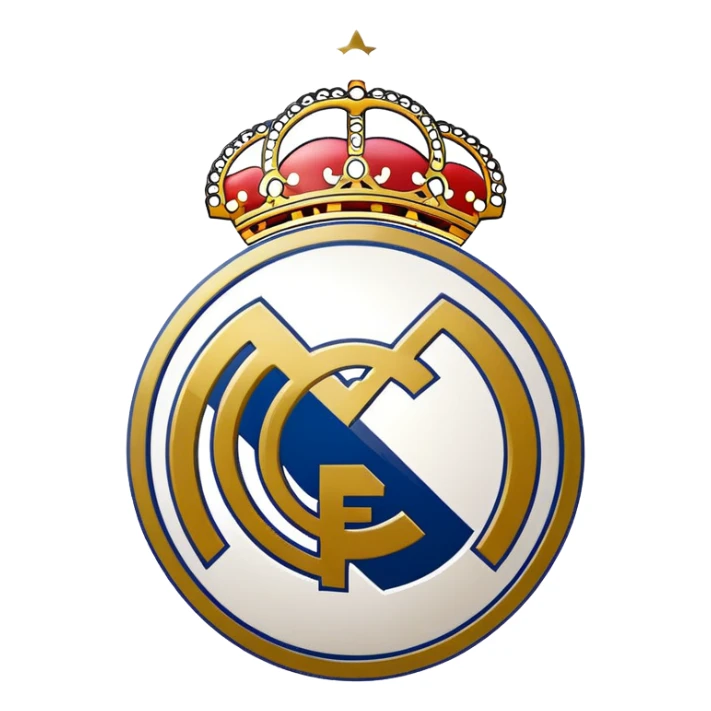 Real Madrid football club logo sticker
