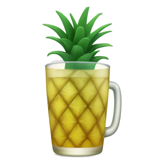 a glass of pineapple juice sticker
