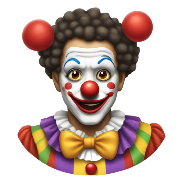 Clown that is dress up like a clown sticker