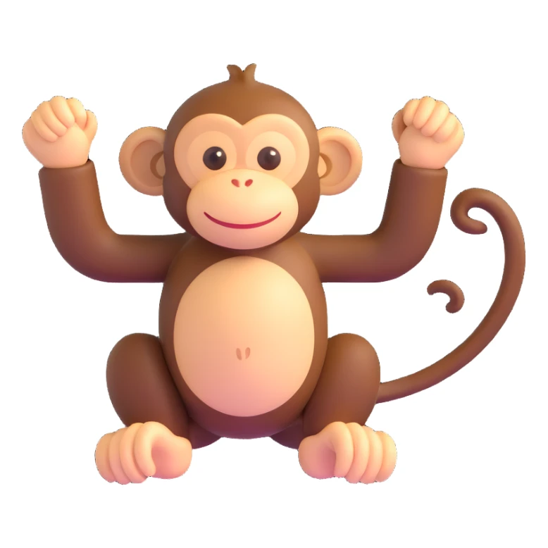 Monkey sticker