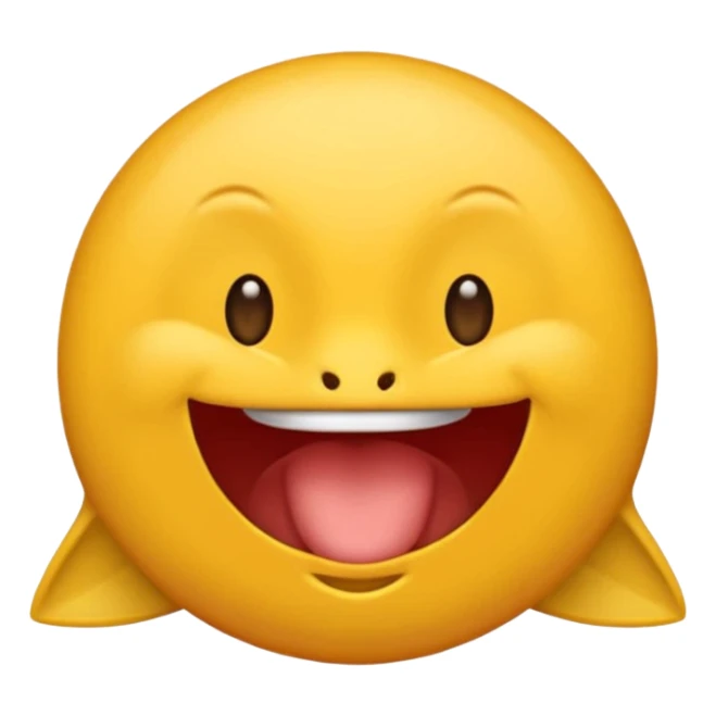 Emoji Sigma con mewing,una mandíbula muy marcada y con una ceja levantada y la otra abajo sticker